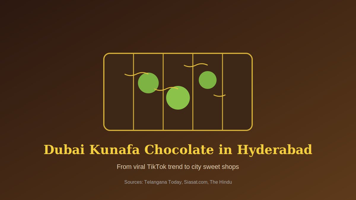 Dubai Kunafa Chocolate bar with pistachio filling illustration